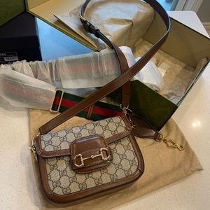 Like New Authentic GUCCI Horsebit 1955 mini bag